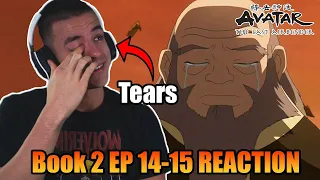 CRYING for IROH! | Avatar the Last Airbender Book 2 Episode 14-15 Reaction!