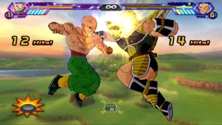 I Beat Nappa As Tien O_O (Budokai Tenkaichi 3)