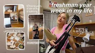 week in my life as a college freshman