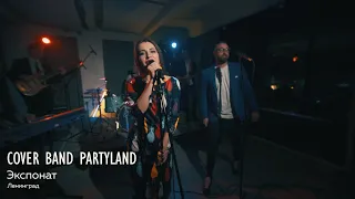 Cover band PartyLand - Экспонат (Ленинград cover) live, живой звук