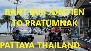 Baht bus from Jomtien to Pratumnak