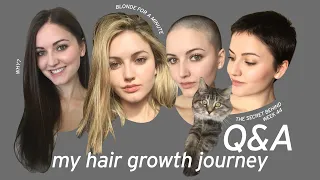 My Hair Growth Journey 👩🏻‍🦲💇🏻‍♀️ - Buzzcut Q&A | Hair Care