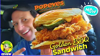 Popeyes® Crispy Golden BBQ Chicken Sandwich Review ⚜️✨🍗🥪 | Peep THIS Out! 🕵️‍♂️