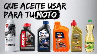 ¿QUE ACEITE DEBO USAR EN MI MOTO?