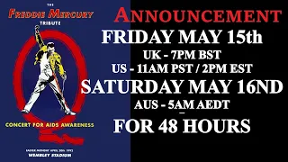 QUEEN - The Freddie Mercury Tribute Concert - Stream | Friday 15th MAY