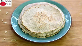 Try This Oats Roti To Lose Weight - Oatmeal Flatbread -Oats Recipes For Weight Loss - Skinny Recipes