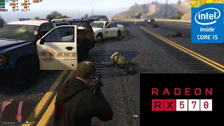 Grand Theft Auto V : RX570 4Gb@INTEL i5-4590 3.30 GHz