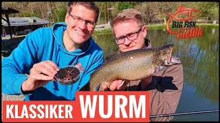 Forellenangeln wie früher: Fangen mit Wurm – Gregor und Ewald unterwegs