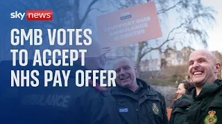 GMB union votes to accept NHS pay offer