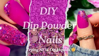 Dip Powder Nails | DIY Nails At Home | First Impressions | EASY Nail Art | Nail Tutorial
