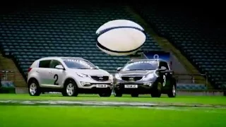 Car Rugby at Twickenham (First Half) - Top Gear - The Stig  - BBC