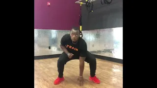 Jump squats with floor touch