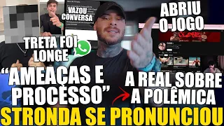 TRETA SAI DO CONTROLE E ATLETA VAZA TUDO - STRONDA SE PRONUNCIA SOBRE TRETA DO RAP MAROMBA E OPINA