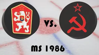 Mistrovství světa v hokeji 1986 - Skupina - Československo - Sovětský Svaz