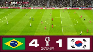 BRAZIL vs SOUTH KOREA 4-1 Extended Highlights World Cup 2022