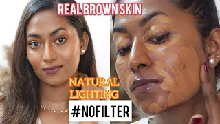 My REAL BROWN SKIN makeup & Skincare Therapy | * NO FILTER & NATURAL LIGHTING ✨ * |