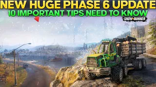 New Huge Phase 6 Update 10 Important Tips in SnowRunner You Need to Know