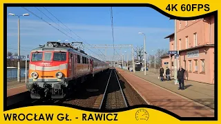 [CABVIEW] Wrocław Główny ➡️ Rawicz // 4K 60fps + prędkość + opisy sygnałów