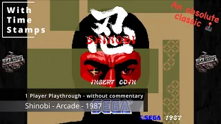 Playthrough - Shinobi - Arcade