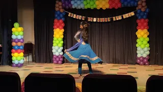 solo dance performance in college function....