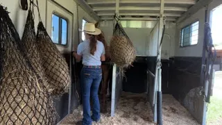 Remi, backing in to trailer