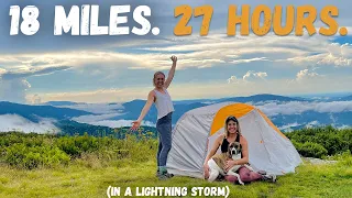 BACKPACKING THE APPALACHIAN TRAIL (in a lightning storm) | Carvers Gap to US 19E