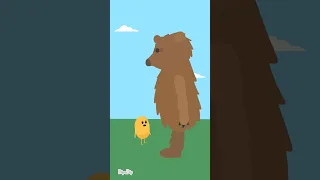 He mistakes a grizzly for a teddy bear #dumbwaystodie #dwtdshorts #dumbwaysshorts #animation