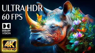 4K HDR 60fps Dolby Vision with Animal Sounds & Calming Music (Colorful Dynamic) #20