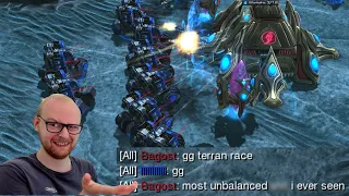 Protoss Gets Salty After I Deleted His Nexus in 5 Seconds - Cyclone Mine to GM #3