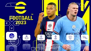 EFOOTBALL PES 2023 PPSSPP New Update Transfers 2023/24 & Jersey Camera PS5 Android Best Graphics