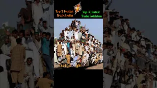 India 🆚 Pakistan Top 3 Fastest Train / Comparison Video / #shorts #factshort  #indianrailway #train