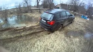 BMW X3 F25 бездорожье. Застряли?