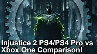 [4K] Injustice 2 PS4/ PS4 Pro vs Xbox One - Graphics Comparison + Frame-Rate Test