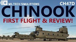 Miltech Simulations CH47D CHINOOK for Microsoft Flight Simulator - Out Now! First Flight & Review 4K