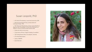 Webinar: Grassroot Medicinal Plant Conservation in North America, by Dr. Susan Leopold, PhD.