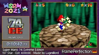 WSRM2021 - Super Mario 74 Extreme Edition 157 Star by FramePerfection (unfinished)