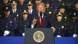 Trump to law enforcement: "Don't be too nice" during arrests