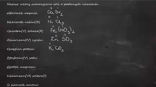 Napisz wzory sumaryczne soli o podanych nazwach. a) bromek wapnia b) chlorek niklu(III) c) azotan(V)