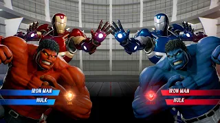 Hulk Iron Man (Red) vs. Hulk Iron Man (Blue) Fight - Marvel vs Capcom Infinite PS4 Gameplay