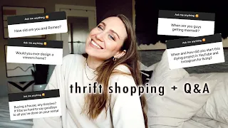 thrift shopping + answering questions (moving, marriage & youtube) | XO, MaCenna Vlogs