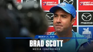 Brad Scott media conference (March 21, 2019)