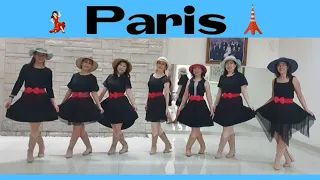 Paris Line Dance (demo & count)