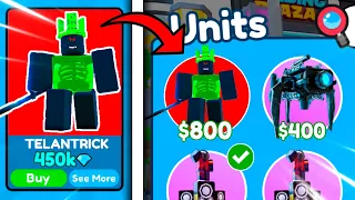 OMG! 😲 I GAVE ALL MY GEMS FOR A TELANTRICK!💎SUMMER UPDATE! 🔥 | Roblox Toilet Tower Defense