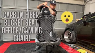Custom Carbon Fiber Bucket Seat Office/Gaming Chair
