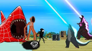 TEAM Godzilla & KONG  vs ROBLOX DOORS 29: Who Will Win | Godzilla Cartoon Compilation