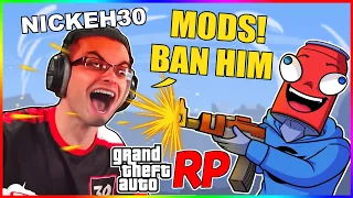 We got BANNED for Trolling NICKEH30 on GTA RP