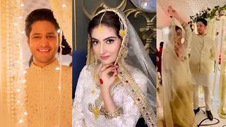 Hiba Bukhari & Arez Ahmed Nikkah Video | Wedding of Inteha-e-ishhq Drama Saim & Rida Actors