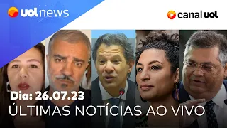 Dino critica governo Bolsonaro; Carlos e Holiday, caso Marielle, ameaça de bomba: últimas notícias