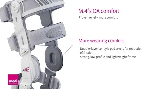 M.4s OA comfort knee brace product features