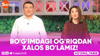 O'ZING TABIB - BO'G'IMDAGI OG'RIQDAN XALOS BO'LAMIZ!